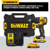 Дрель-шуруповерт бесщеточный DEWALT DCD708D2T-QW, 18В, 65Нм