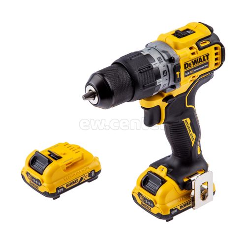 Ударная бесщ. дрель-шуруповерт DEWALT, 250 Вт, 10.8 (12) В, 57.5 Нм, 1500 об/мин, 25500 уд/мин