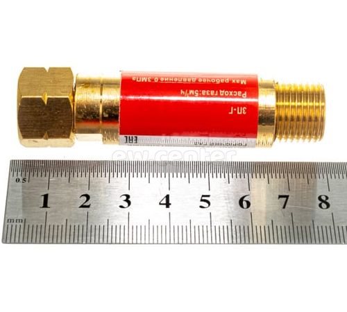 Затвор предохранительный KRASS ЗП-Г-10, на выход редуктора, вх. М16х1,5LH, вых.М16х1,5LH