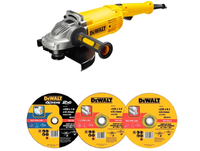 Угловая шлифмашина DEWALT DWE496D10-RK, 230 мм, 2600 Вт