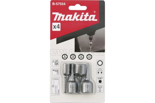 Набор магнитных торцовых головок MAKITA B-57554 (1/4/, C-Form, 4 шт., 8 - 48 мм)