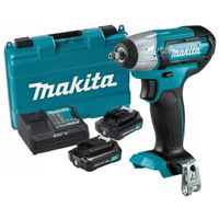 Акк. ударный гайковерт MAKITA CXT TW161DWAE, 12В, 2x2 Ач, 2400 об/мин, 3600 уд/мин, 1.1кг, чемодан