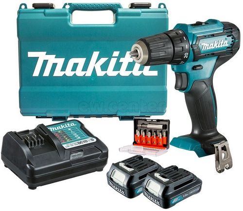 Аккумуляторная дрель-шуруповерт MAKITA CXT DF333DYX14 + набор бит D-31083