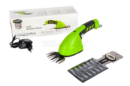 Аккумуляторные садовые ножницы Greenworks G3,6HS, 3.6В (16 см)