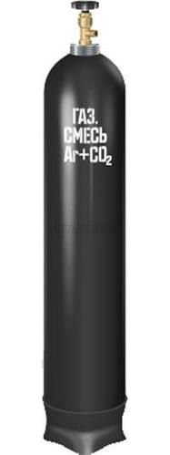 Газосварочная смесь К-20 (Ar 80%+CO2 20%) 40 л 6,3 куб.м