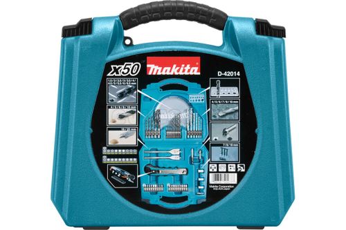 Набор бит, сверл, головок + нож MAKITA D-42014 /Circle series/ 50 предметов