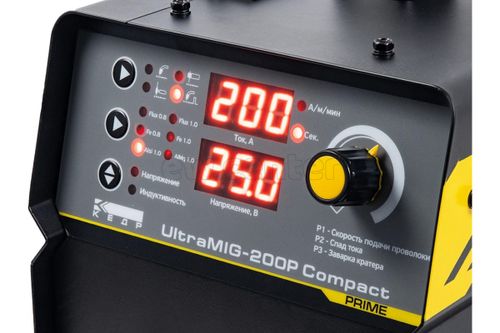 Полуавтомат КЕДР UltraMIG-200P Compact (220В, 20-200А)