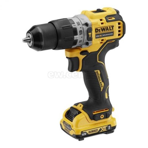 Ударная бесщ. дрель-шуруповерт DEWALT, 250 Вт, 12 В, 57.5 Нм, 1500 об/мин, 25500 уд/мин