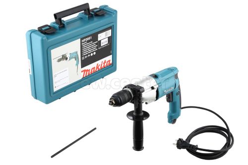 Дрель ударная MAKITA HP2051, 720 Вт, 13 мм, 2900 об/мин, 2.3 кг, в кейсе