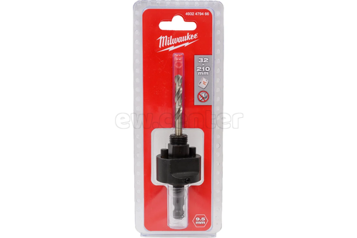 Хвостовик для коронок MILWAUKEE 32-210 мм (5/8/x18; хвостовик Hex 9.5 мм)
