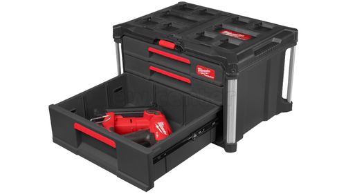 Ящик MILWAUKEE PACKOUT с 2+1 выдвижными отсеками