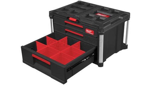 Ящик MILWAUKEE PACKOUT с 2+1 выдвижными отсеками