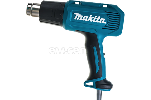 Термопистолет (фен) MAKITA HG6030K, 1800Вт, 50/300/600 градусов, 300-500л/мин, 0.6кг кейс, 4 насадки