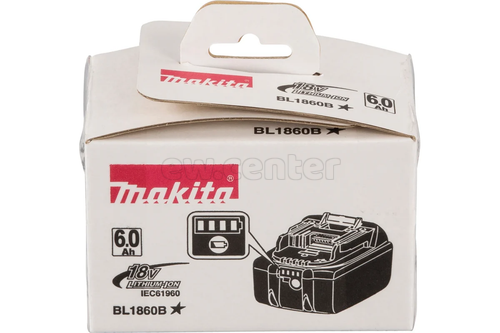 Аккумулятор MAKITA BL1860B 632F69-8 (LXT, 18В, 6.0Ач, Li-Ion, индикатор заряда)