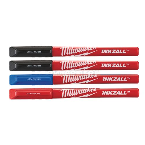 Набор маркеров MILWAUKEE INKZALL 4 (Черный-2/Красный/Синий) 48223165