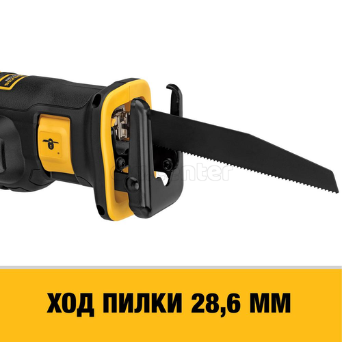 Сабельная пила бесщ. DEWALT DCS367N, 18 В, XR, 0-2900 ход/мин