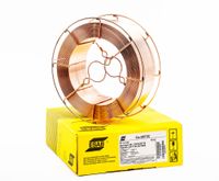 Проволока сварочная омедненная ESAB (СВ-08Г2С) ⌀ 0.8 мм; 15 кг, K300-52; ГОСТ 2246-70, НАКС, РМРС