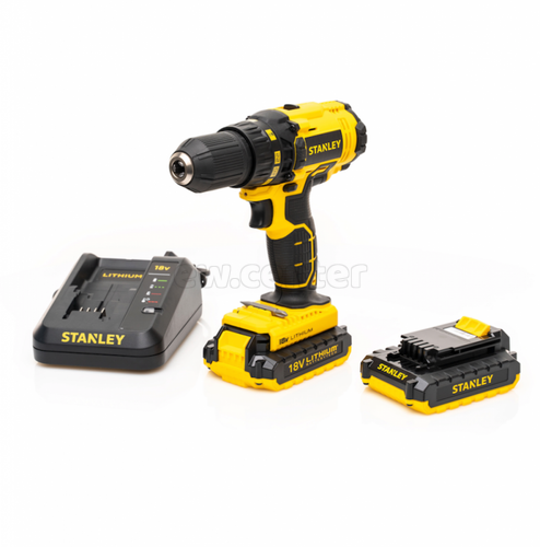 Акк. дрель-шуруповерт STANLEY SCD20S2K,18В, 1.5Ач, кейс