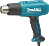 Термопистолет (фен) MAKITA HG6030K, 1800Вт, 50/300/600 градусов, 300-500л/мин, 0.6кг кейс, 4 насадки