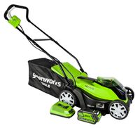 Аккумуляторная газонокосилка Greenworks G40LM35K4, 40V, 35 см (1хАКБ 4Ач и ЗУ)