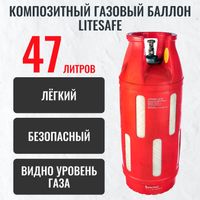 Баллон композитный ПРОПАН LiteSafe 47л/20кг новый, пустой