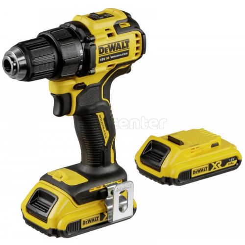 Дрель-шуруповерт бесщеточный DEWALT DCD708D2T-QW, 18В, 65Нм