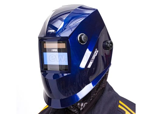Маска сварщика КЕДР (В РАЗОБР.ВИДЕ) /К-102 PRIME/, синяя