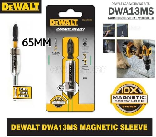 Бита торсионная DEWALT DWA13MS, 65 мм (PH2) с магнитным держателем 13 мм