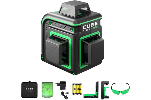 Лазерный уровень ADA CUBE 3-360 GREEN Home Еdition А00566