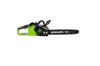 Аккумуляторная бесщеточная цепная пила Greenworks GD40CS18K2, 40В, 1,8 кВт, 40 см (1х2Ач АКБ и ЗУ)