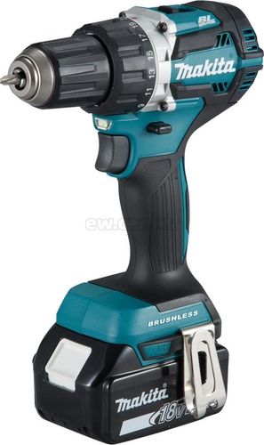 Аккумуляторная бесщеточная дрель-шуруповерт MAKITA DDF484RME, 54Нм LXT 18В, 2х4Ач, кейс