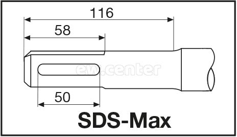 Долото острое MILWAUKEE SDS-Max 280мм