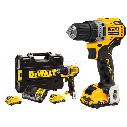 Акк. бесщ. дрель-шуруповерт DEWALT DCD701D2 12 В XR, 2Ач