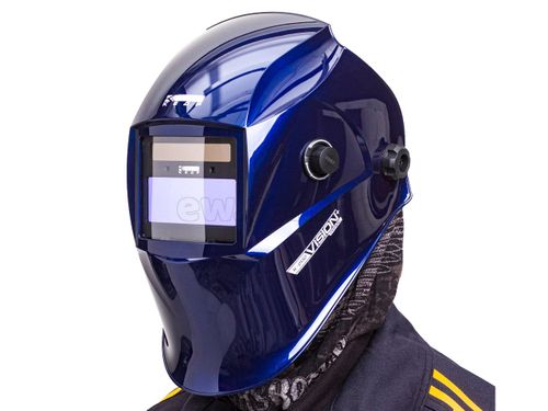 Маска сварщика КЕДР (В РАЗОБР.ВИДЕ) /К-202 PRIME/, синяя