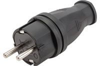 Вилка прямая каучук TDM 2Р+РЕ 16А 250В IP44