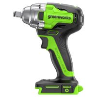 Аккумуляторный бесщеточный ударный гайковерт Greenworks GD24IW400, 24В, 400 Нм (без АКБ и ЗУ)