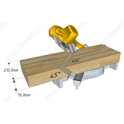 Пила торцовочная DEWALT DWS780, 1675 Вт, 1900-3800 об/мин