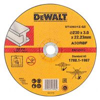Круг отрезной DEWALT INDUSTRIAL DT42601Z, по металлу, 230 x 22.2 x 3.0 мм