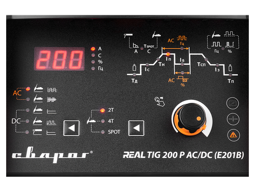 Инвертор сварочный СВАРОГ REAL TIG 200 P AC/DC (E201B)