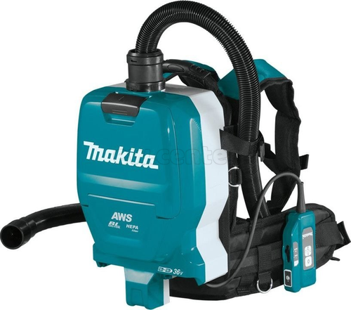 Акк. ранцевый пылесос MAKITA DVC261ZX11, 36В, 2000л/мин, 110мбар, 2.0/1.5л, 3.9кг, без АКБ и ЗУ