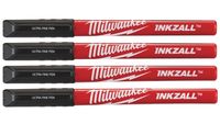 Набор маркеров MILWAUKEE INKZALL 4 (Черный) 48223164