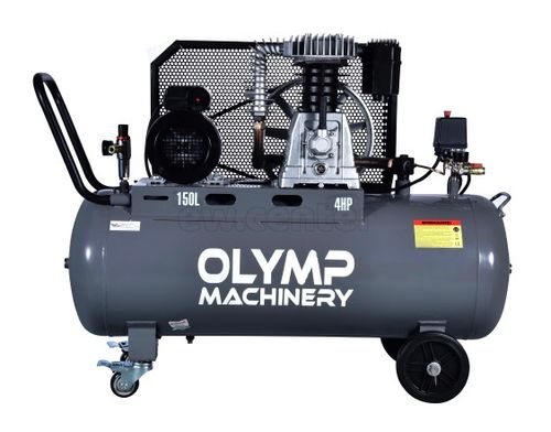 Компрессор воздушный OLYMP MACHINERY AC-150/80R (3кВт/150л/10бар/500л.м/220B)