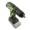 Аккумуляторная дрель-шуруповерт GREENWORKS GD24DD35K2, 24v, 35 Нм, 1х2Ач и ЗУ, кейс