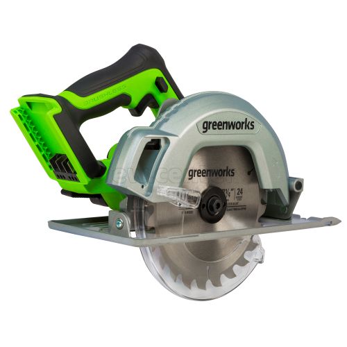 Аккумуляторная бесщеточная циркулярная пила Greenworks GD24CS, 24В (без АКБ и ЗУ)