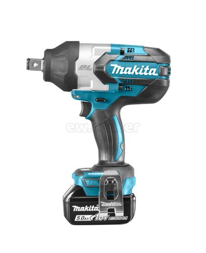 Акк. ударный гайковерт  MAKITA DTW1001RTJ, 18В, 2х5 Ач, 2200 уд/мин, 1050Нм, 3.7 кг, МАКРАС