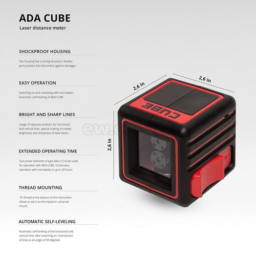 Лазерный уровень ADA CUBE BASIC EDITION А00341