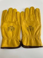 Перчатки желтые из кожи EW