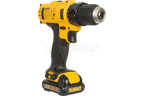 Акк. безударная дрель-шуруповерт DEWALT DCD710C2-KS 10,8ВLi,2скор, 24Нм,2х1.3Ah