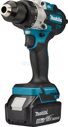 Аккумуляторная бесщеточная дрель-шуруповёрт MAKITA DDF486RTJ, 2х5Ah, 18В, Li-Ion