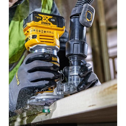 Аккумуляторный бесщеточный кромочный фрезер DEWALT DCW600, 18 В, 25500 об/мин, 55 мм, без АКБ и ЗУ